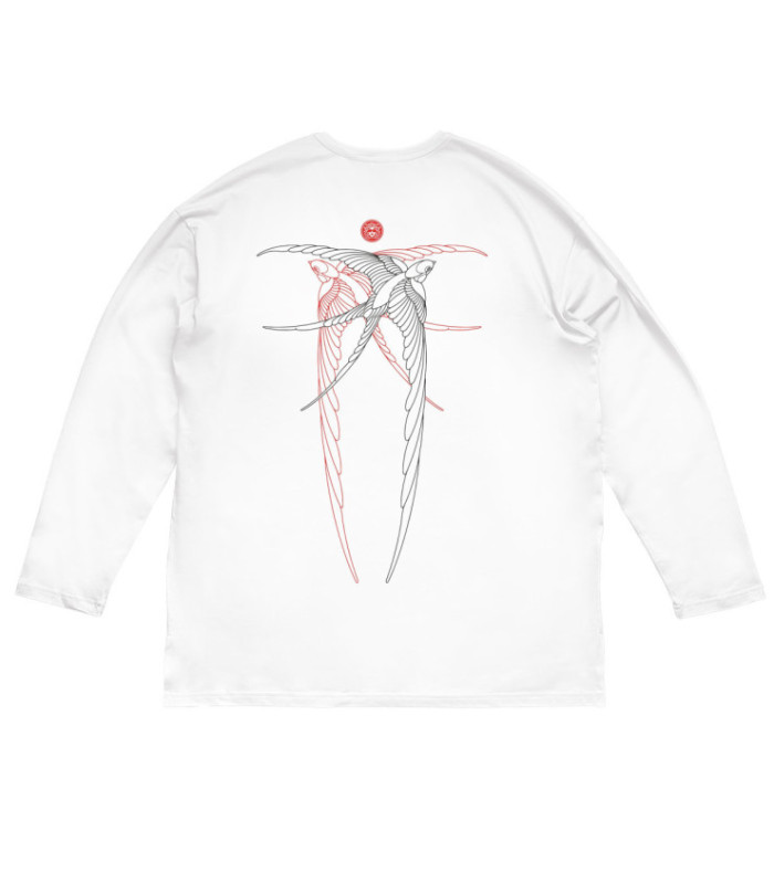 Лонгслив MEDOOZA "Birds" (белый)