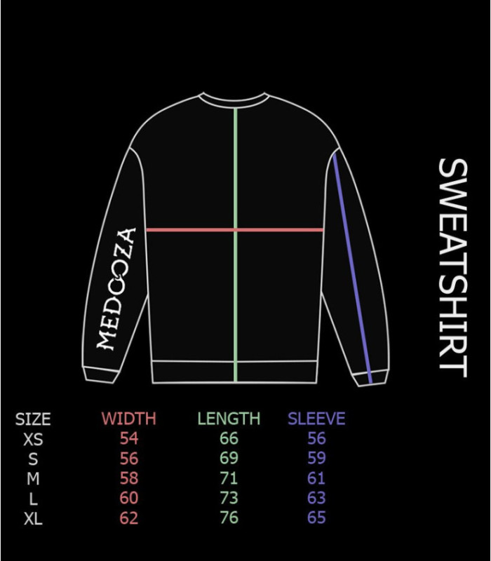 Свитшот MEDOOZA Ripped "Metal Cobra" (графит)