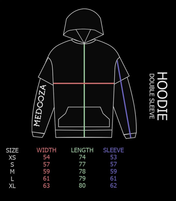 Худи MEDOOZA DS "Tour 11" (тай-дай дым-черный)