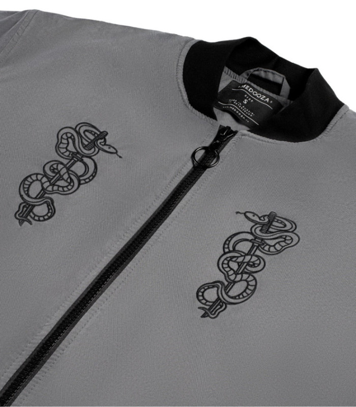 Бомбер удл. MEDOOZA "Katana_embr" (графит)