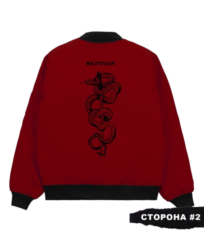 Бомбер MEDOOZA 2-сторон. "Dragon Twins/Katana"