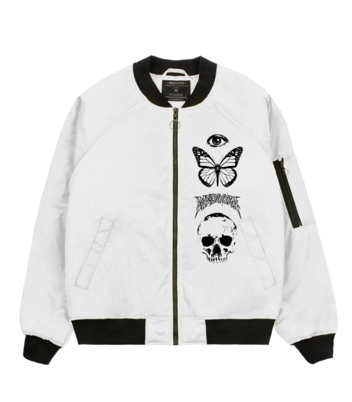 Бомбер MEDOOZA "Masks Off" (белый)