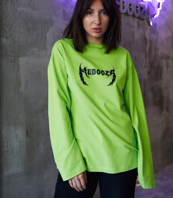 Лонгслив MEDOOZA "Metal Type" (W) (кислотный)