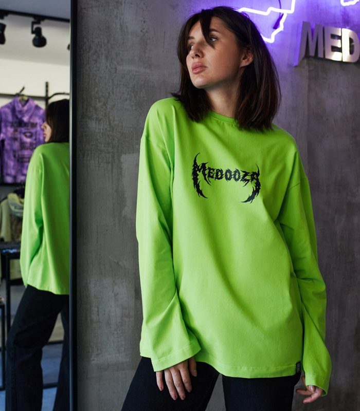 Лонгслив MEDOOZA "Metal Type" (W) (кислотный)