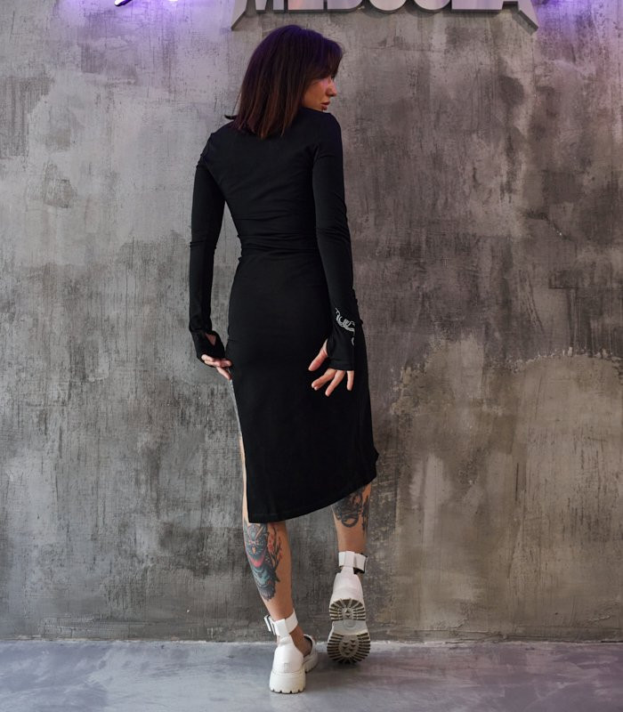 Платье с каплями MEDOOZA "Snake" (W) (черный)