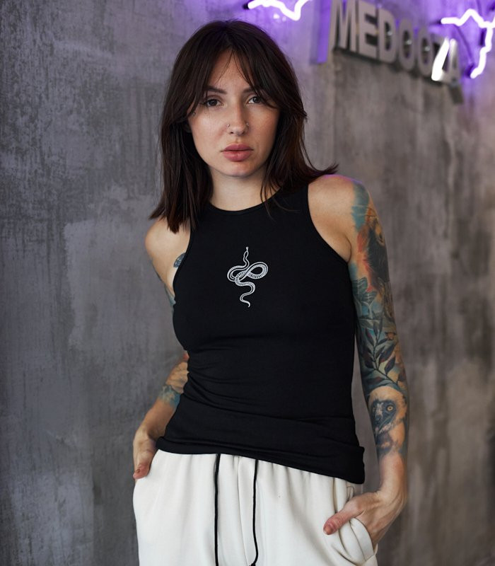 Майка MEDOOZA "Snake" (W) (черный)