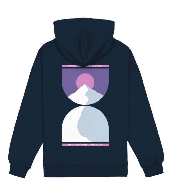 Худи SVET "Снег" (темно-синий)