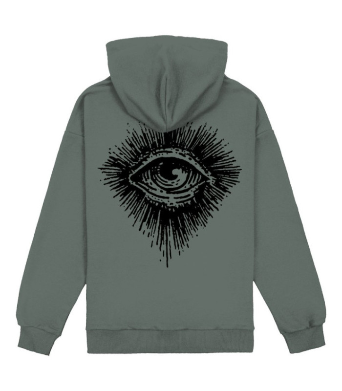 Худи MEDOOZA "Eye" (серо-зеленый)