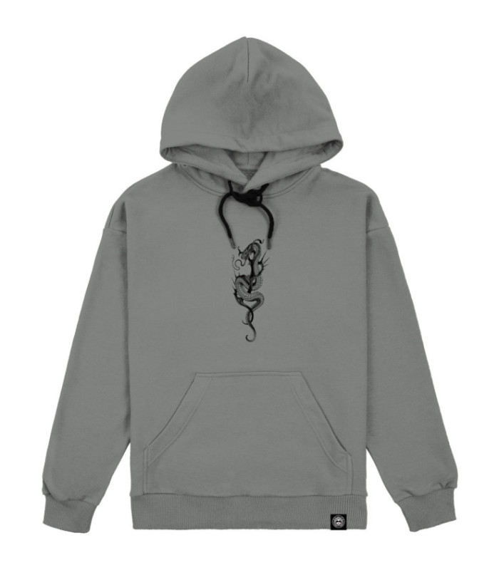 Худи MEDOOZA "Snake_tribal" (серый)