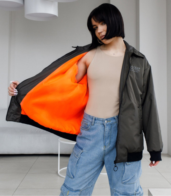 Бомбер MEDOOZA "Face" (W) (хаки)