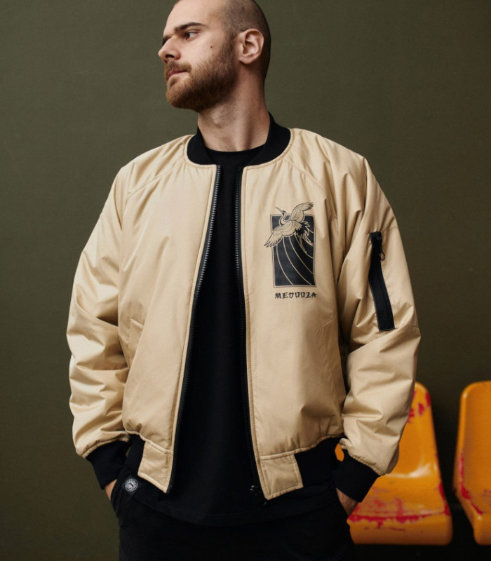 Бомбер MEDOOZA 2-сторон. "Журавль/Katana"