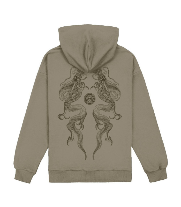 Худи MEDOOZA "Dragon Twins" (хаки)