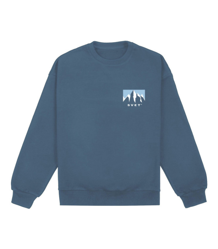 Свитшот SVET "Горы II" (серо-синий)