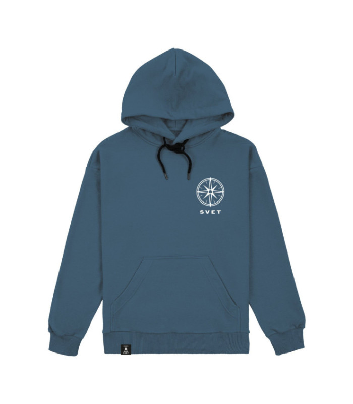 Худи SVET "На край света" (серо-синий)