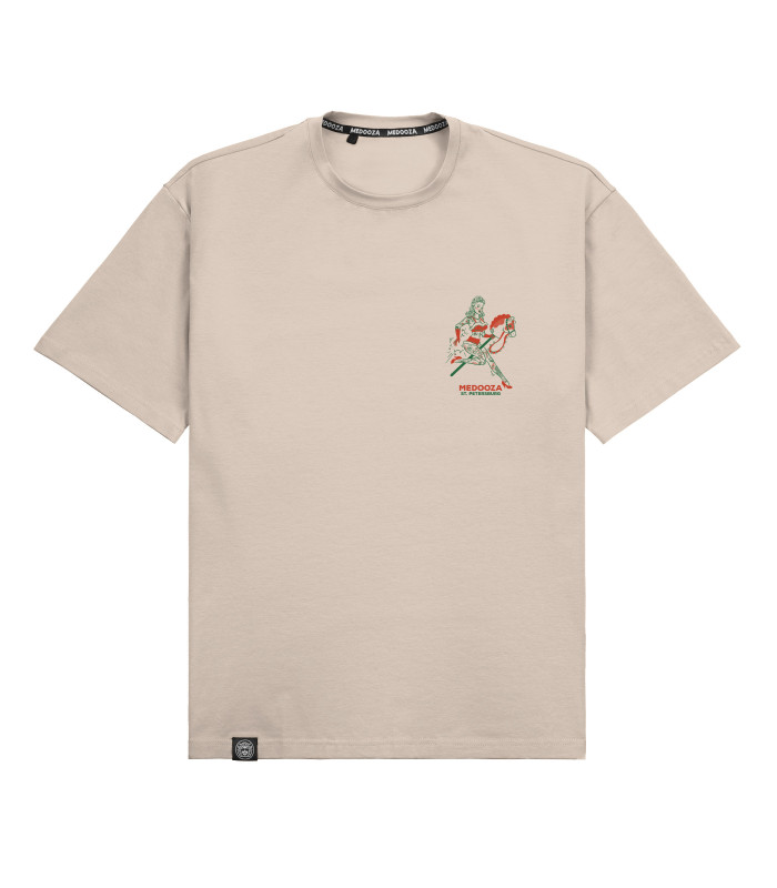 Футболка boxy MEDOOZA "Hobbyhorsing" (бежевый)