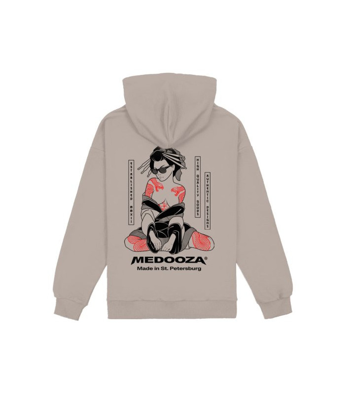 Худи MEDOOZA "Geisha II" (серо-бежевый)
