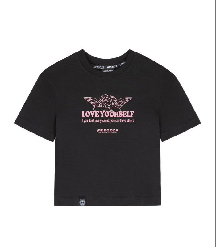 Футболка MEDOOZA "Love yourself" (W) (черный)
