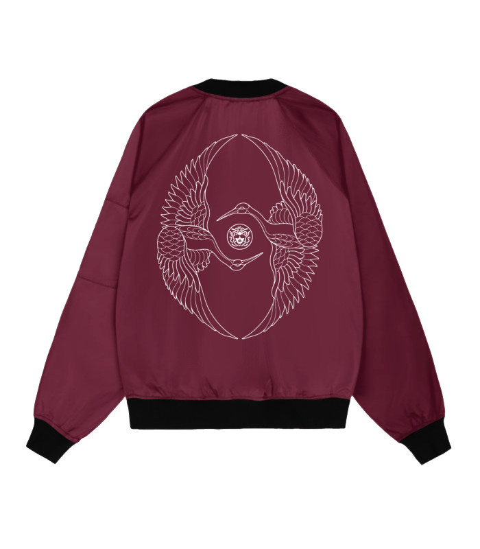 Бомбер MEDOOZA 2-сторон. "Geisha II // Crane Twins"