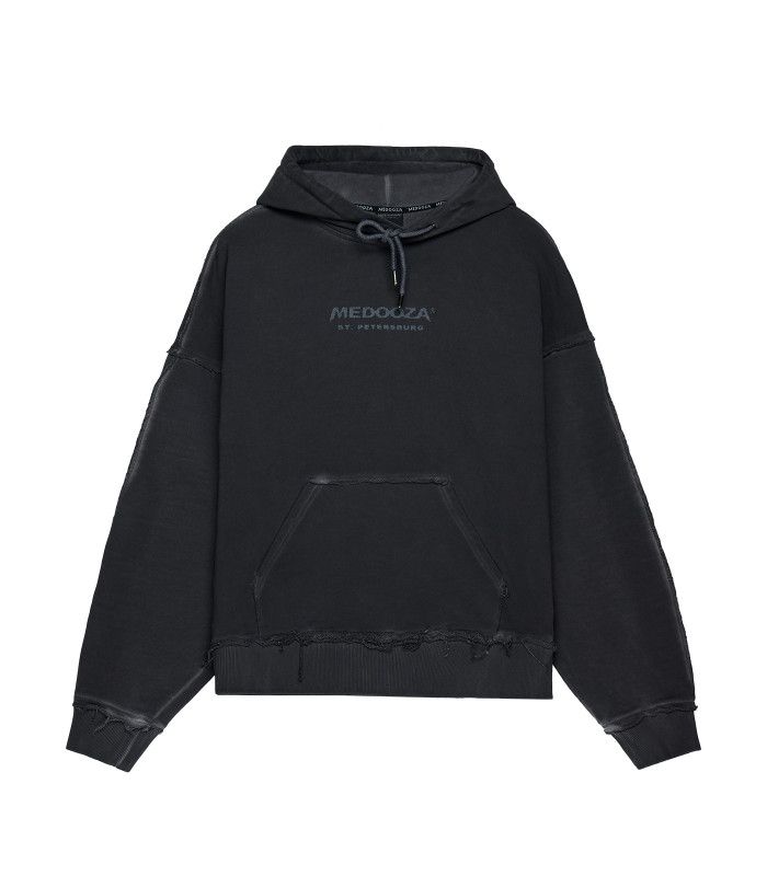 Худи grunge MEDOOZA Garment Dyed 'Brushed Skull'