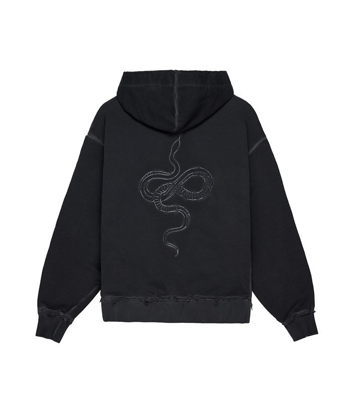 Zip-худи grunge MEDOOZA Garment Dyed 'Snake MAX'