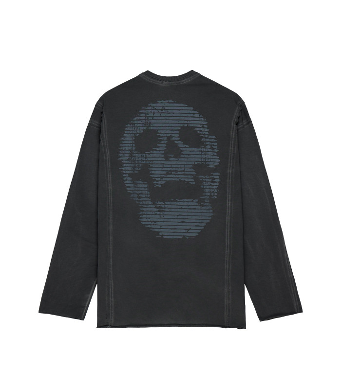 Лонгслив grunge MEDOOZA Garment Dyed 'Brushed Skull'