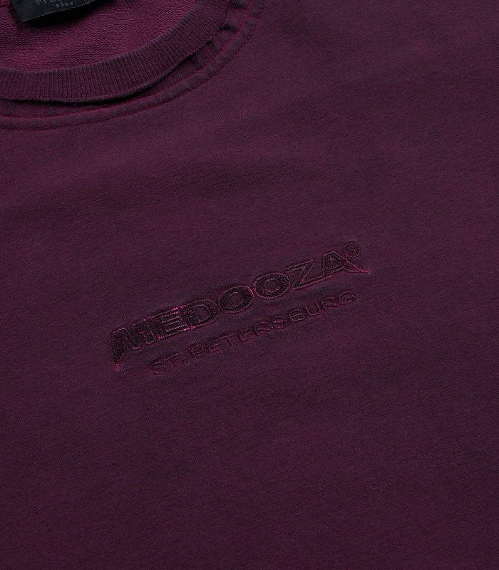Футболка heavy MEDOOZA Garment Dyed (washed red)
