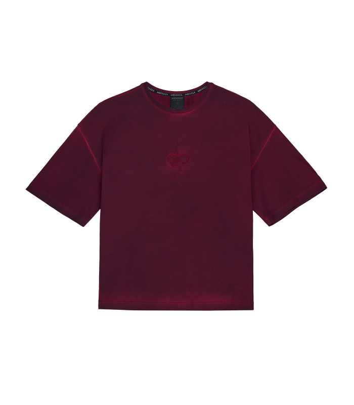 Футболка MEDOOZA Garment Dyed 'Snake' (washed red)