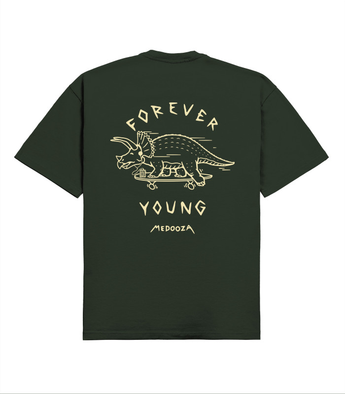 Футболка boxy MEDOOZA "Triceratops" (хаки)