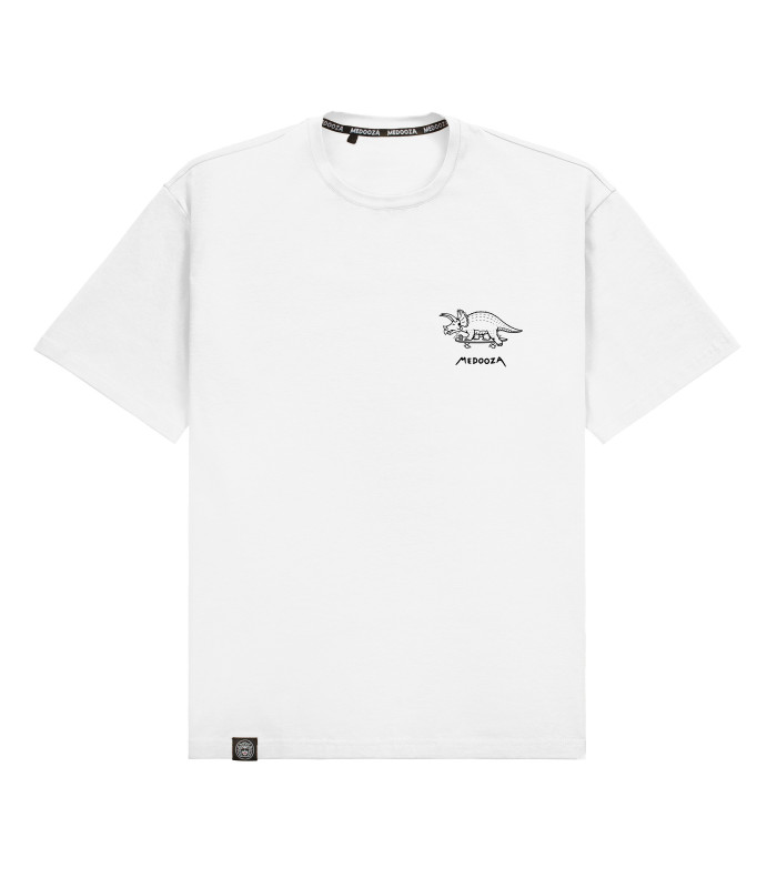 Футболка boxy MEDOOZA "Triceratops" (белый)