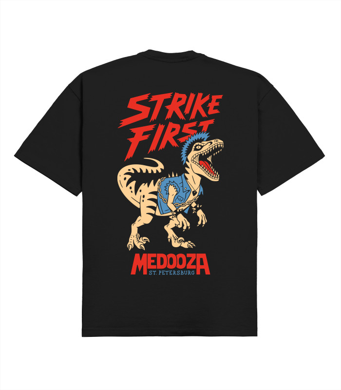 Футболка boxy MEDOOZA "Raptor" (черный)