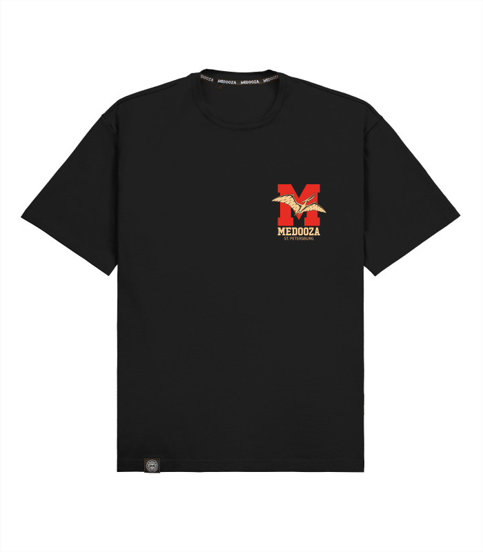 Футболка boxy MEDOOZA "Pterosaur" (черный)
