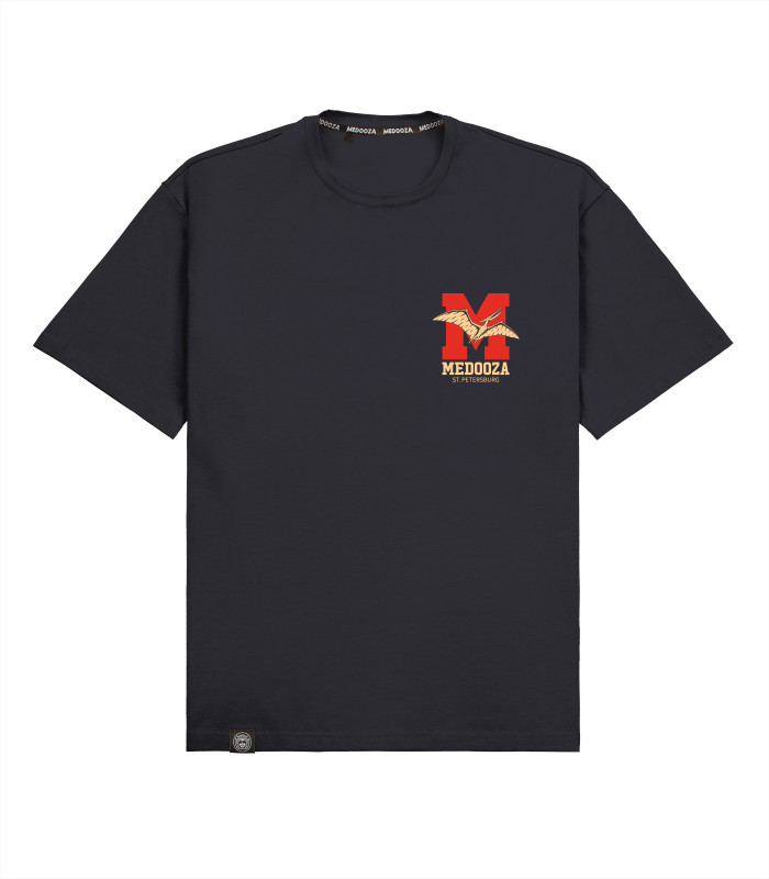 Футболка boxy MEDOOZA "Pterosaur" (графит)