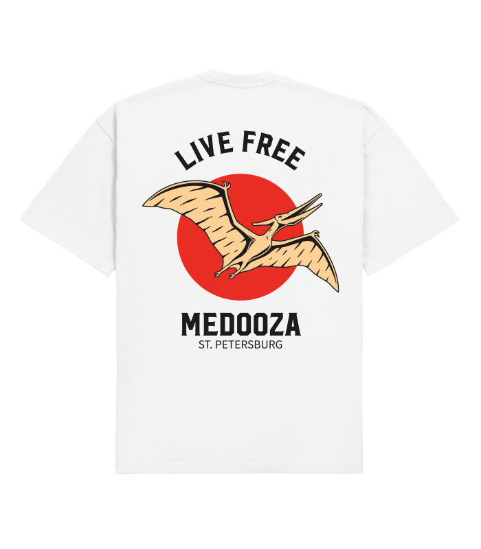 Футболка boxy MEDOOZA "Pterosaur" (белый)