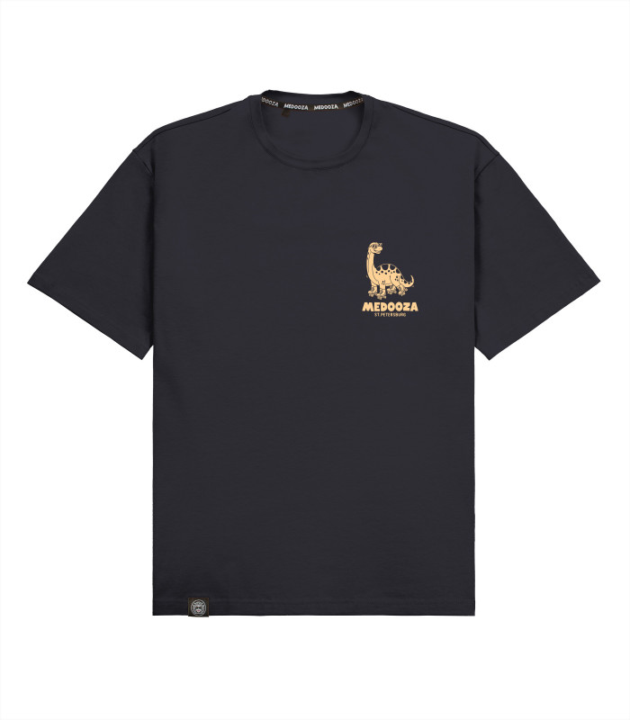 Футболка boxy MEDOOZA "Diplodoc" (графит)