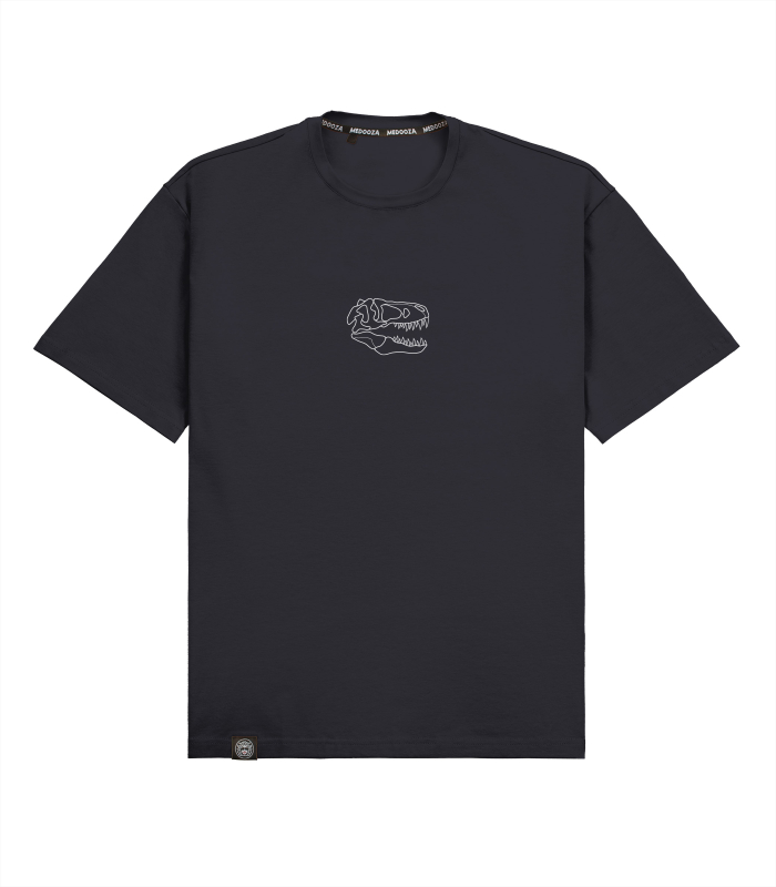 Футболка boxy MEDOOZA "Dino II embr" (графит)