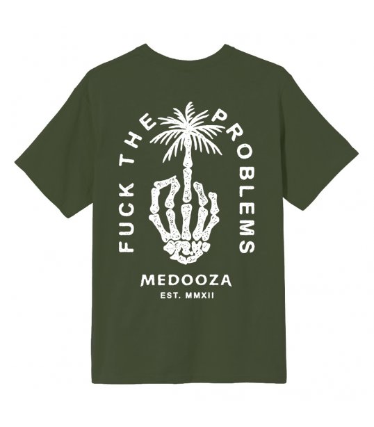 Футболка MEDOOZA "Fuck The Problems" (оливка)
