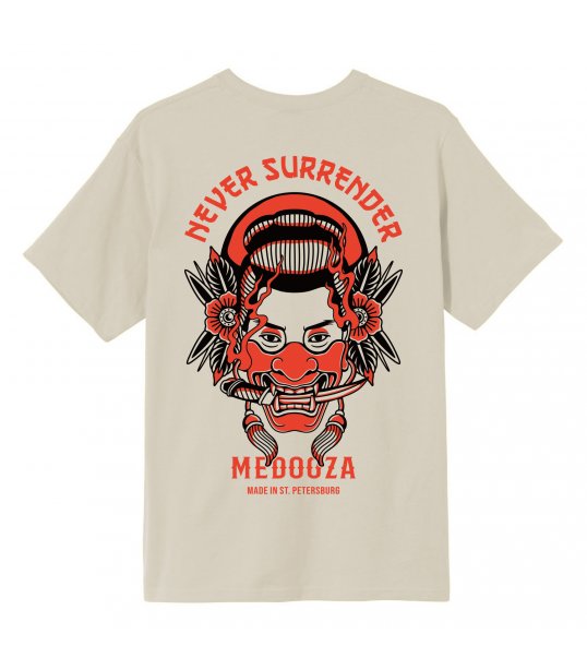 Футболка MEDOOZA "Never Surrender" (молочный)