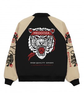 Бомбер MEDOOZA "SuperTiger" (черно-бежевый)