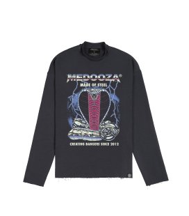 Свитшот MEDOOZA Ripped "Metal Cobra" (графит)