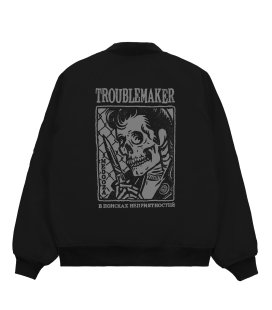 Бомбер MEDOOZA "Troublemaker" (черный)