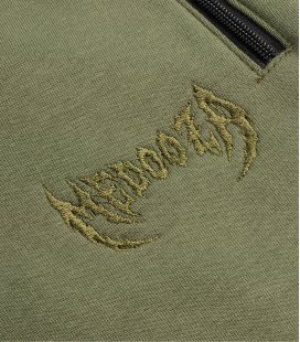 Штаны MEDOOZA "Metal Logo embr" (оливковый начес)