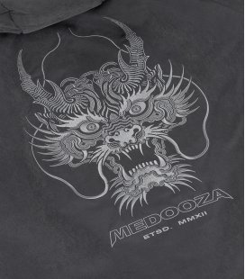 Зимний бомбер MEDOOZA "Dragon Head" (графит)