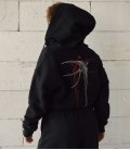 Zip-худи MEDOOZA "Birds" (W) (черный)