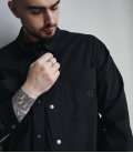 Рубашка MEDOOZA "Snake + Metal Logo embr" (черный)