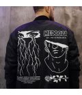 Бомбер удл. MEDOOZA "Shocked" (черный)