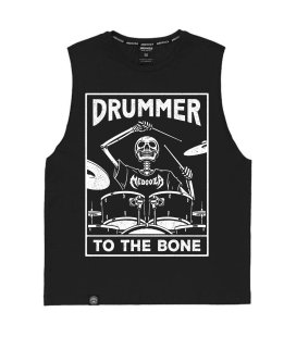 Майка MEDOOZA "Drummer to the Bone" (черный)