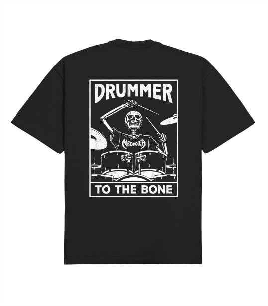 Футболка MEDOOZA "Drummer to the Bone" (черный)