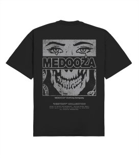 Футболка boxy MEDOOZA "Face" (черный)