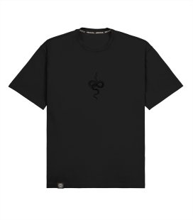 Футболка boxy MEDOOZA "Snake" (черный)