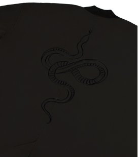 Бомбер удл. MEDOOZA "Snake_embr" (черный)